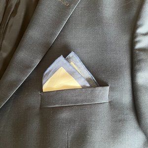 Peter Millar Silk/Cotton Blend Pocket Square NWT